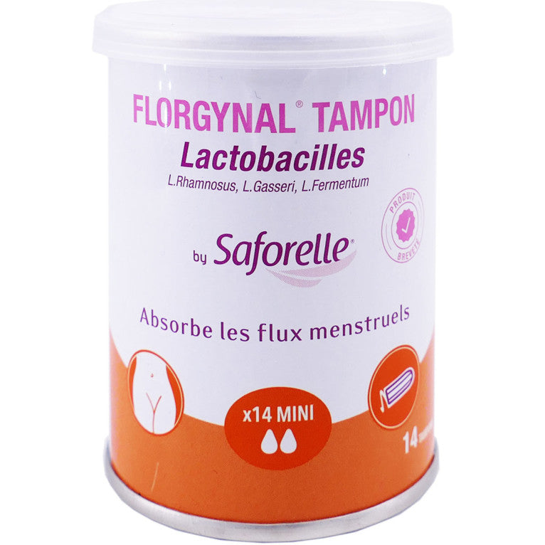 SAFORELLE FLORGYNAL TAMPON LACTOBACILLES MINI X14